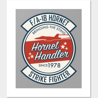 F/A-18 Hornet (Front and Back logo) Posters and Art